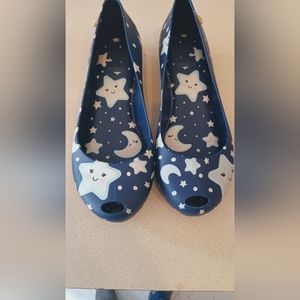 Melissa Navy glow in the dark shoes girl size 1